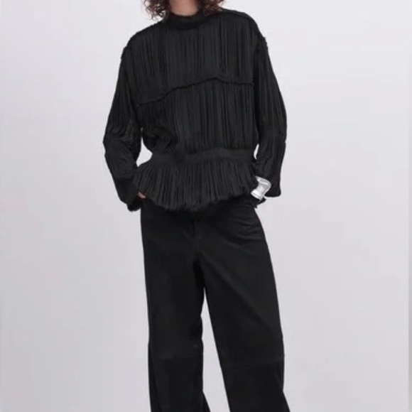 ZARA RUCHED ZW SHIRT LIMITED EDITION - Picture 2 of 6